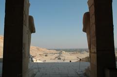 panoramic view of the Temple of Hatshepsut