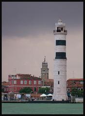 Panoramic view of Murano with colorful buildings along the canal