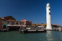 Murano Faro lighthouse by the water