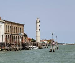 Murano lighthouse in Venice, Italy