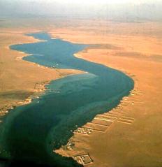 Aerial view of Abhur Gulf in Jeddah in 1964