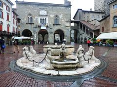 Contarini Fountain in Piazza Vecchia, Bergamo Alta