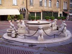 Fontana Contarini Bergamo at dawn