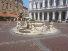 Piazza Vecchia in Bergamo with Contarini Fountain