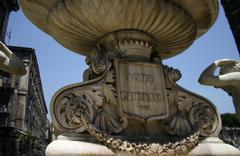 fountain of River Amenano in Catania