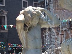 Fountain of River Amenano in Catania