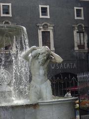 Triton sculpture of the Fountain of River Amenano in Catania