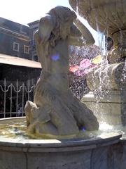 Left Triton of Amenano Fountain in Catania