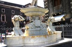 Fontana dell'Amenano in Catania, Italy