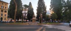 Fountain in Piazza dei Quiriti in Rome