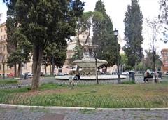 Fontana della Piazza dei Quiriti in Rome, Italy