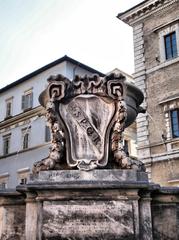 Fontana in Piazza Santa Maria in Trastevere, Rome, Italy