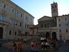 Piazza Santa Maria in Trastevere in Rome