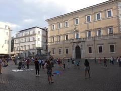 Santa Maria in Trastevere Square in Rome, Italy