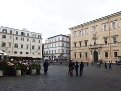 Santa Maria in Trastevere Square in Rome, Italy