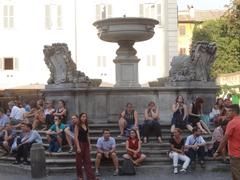 Fountain at Piazza di Santa Maria in Trastevere