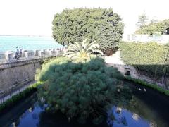 Fonte Aretusa in Siracusa on a sunny day