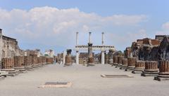 Forum in ancient Roman Pompeii