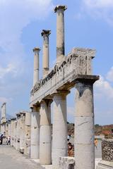 Ancient Roman Forum in Pompeii, Italy