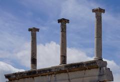 Ionic columns in Pompeii