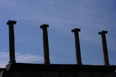 Columns in the forum of Pompeii