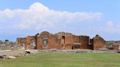 Forum in ancient Roman Pompeii, Campania, Italy