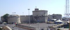 View of Forte Michelangelo at the ancient port in Civitavecchia