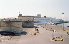 Fort and harbour in Civitavecchia, Italy