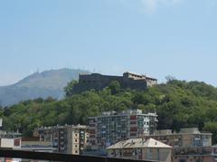 Forte Santa Tecla in Genoa with Monte Fasce in the background