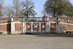 Fortezza Medicea in Siena with side stairs and parade ground