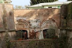 Fortezza Medicea in Siena with terraces between the east and north bastions