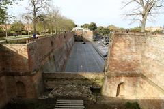 Fortezza Medicea in Siena with terraces between eastern and southern bastions