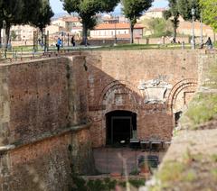 Fortezza Medicea in Siena viewed from the terraces between the north and west bastions