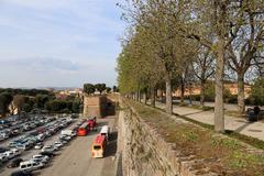 Medicean Fortress in Siena with terraced areas between north and west bastions