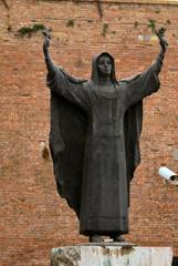 Statue of Saint Catherine of Siena at la Fortezza in Siena