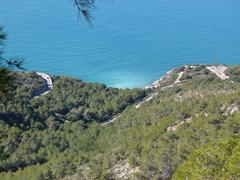 Scenic view of Cala Forn beach