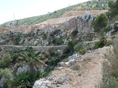 Camí de Can Lluçà trail in the Garraf Natural Park