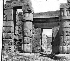 Temple of Seti east entrance in Thebes, Egypt