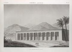 Perspective view of the palace in Qurna, Thebes