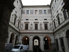 Cortile interno di palazzo Spada in Rome