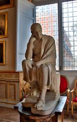 Sculpture of Greek philosopher Aristippus at Spada Gallery in Rome