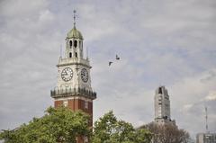 Torre Monumental and Kavanagh Building in Retiro neighborhood