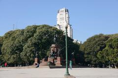 Kavanagh Building and San Martin Monument in Buenos Aires