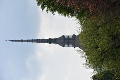 Mole Antonelliana spire from Giardini Reali, Turin