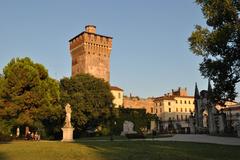 monument in Giardini Salvi, Vicenza, Italy