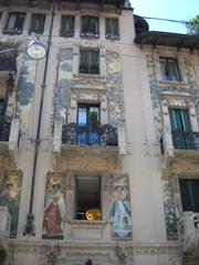 Facade of Casa Galimberti towards Via Sirtori