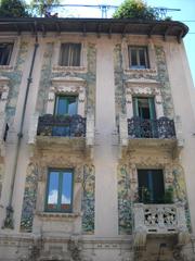 Facade of Casa Galimberti towards via Sirtori