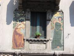 Facade of Casa Galimberti on via Malpighi