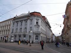 View of Jelačić Square in Zagreb