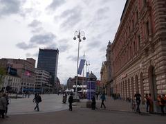 Zagreb Ban Jelačić Square with statue and surrounding architecture